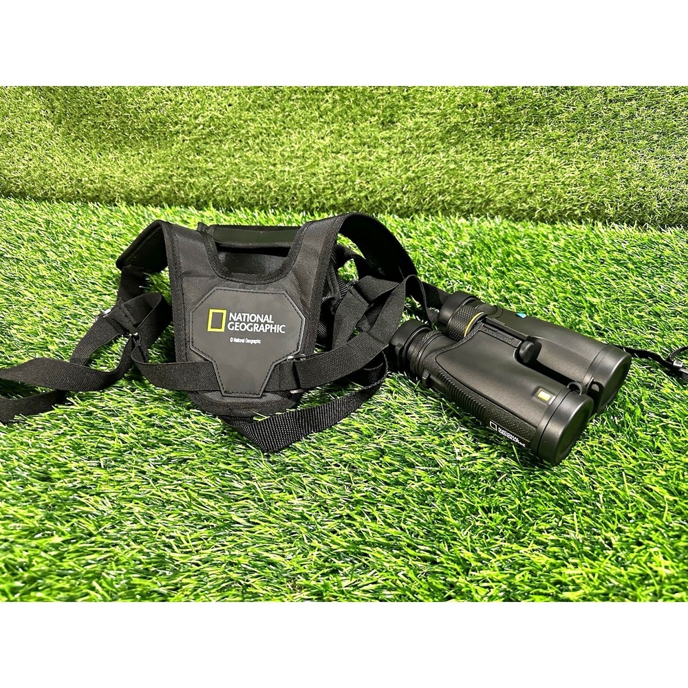 National Geographic 10x42 Roof Prism Binoculars Waterproof FMC Black w/ Harness